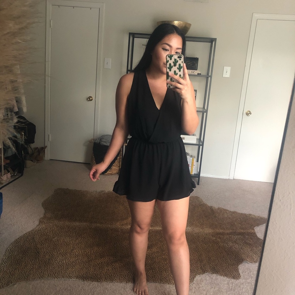 ASTR the Label Black Romper